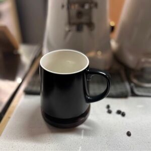 Black Ceramic Mug with Cream Interior - Home Accents